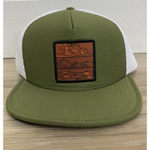 New Traeger Ahupua'a Hat with snapback closure, green and white